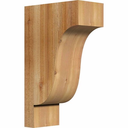 Ekena Millwork Newport Rough Sawn Corbel, Western Red Cedar, 6"W x 12"D x 20"H COR06X12X20NEW00RWR